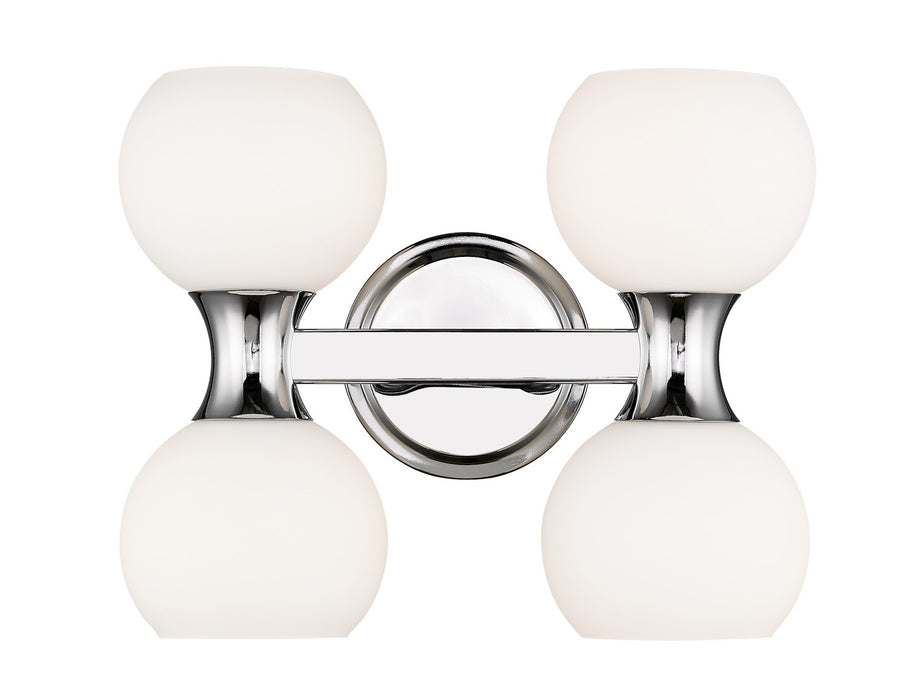 Z-Lite 494-4V-CH Four Light Vanity, Chrome