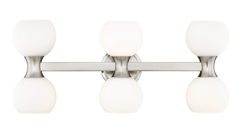 Z-Lite 494-6V-BN Six Light Vanity, Brushed Nickel