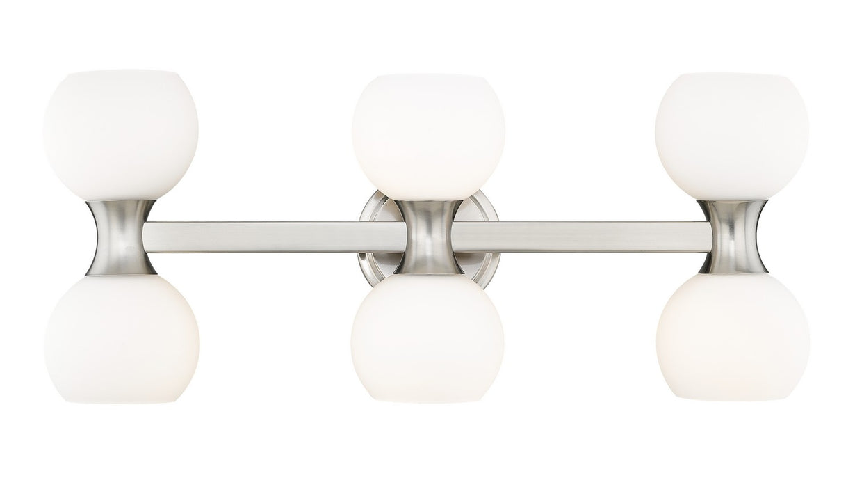 Z-Lite 494-6V-BN Six Light Vanity, Brushed Nickel