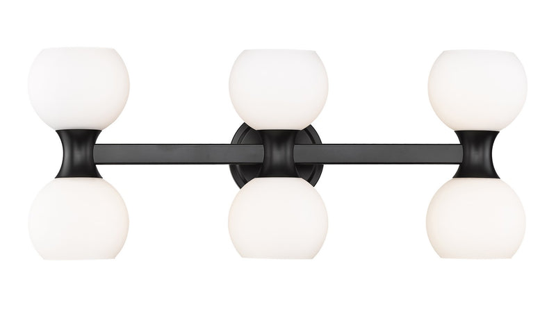 Z-Lite 494-6V-MB Six Light Vanity, Matte Black