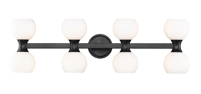 Z-Lite 494-8V-MB Eight Light Vanity, Matte Black
