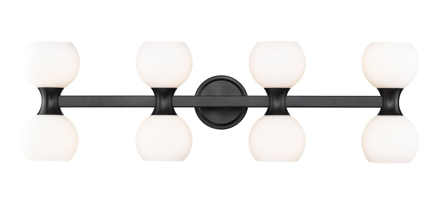 Z-Lite 494-8V-MB Eight Light Vanity, Matte Black