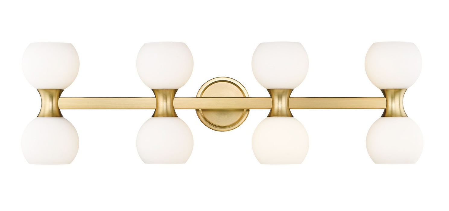 Z-Lite 494-8V-MGLD Eight Light Vanity, Modern Gold