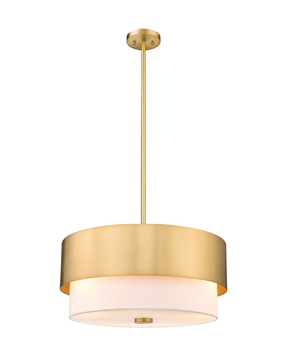 Z-Lite 495P18-MGLD Three Light Pendant, Modern Gold
