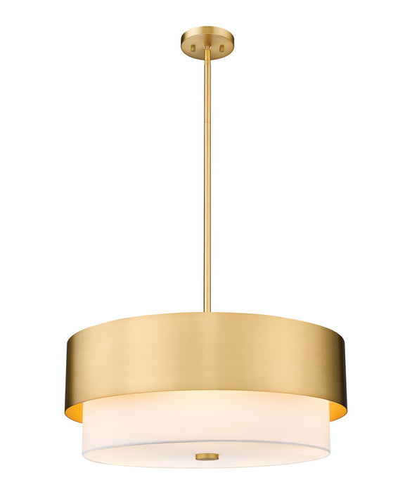 Z-Lite 495P24-MGLD Five Light Chandelier, Modern Gold