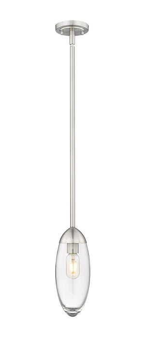 Z-Lite 651P-ROD-BN One Light Pendant, Brushed Nickel