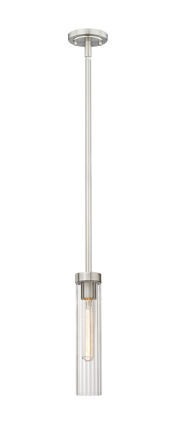 Z-Lite 740P-ROD-BN One Light Pendant, Brushed Nickel