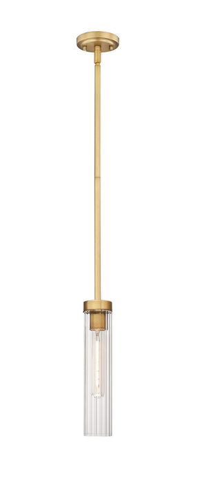 Z-Lite 740P-ROD-RB One Light Pendant, Rubbed Brass