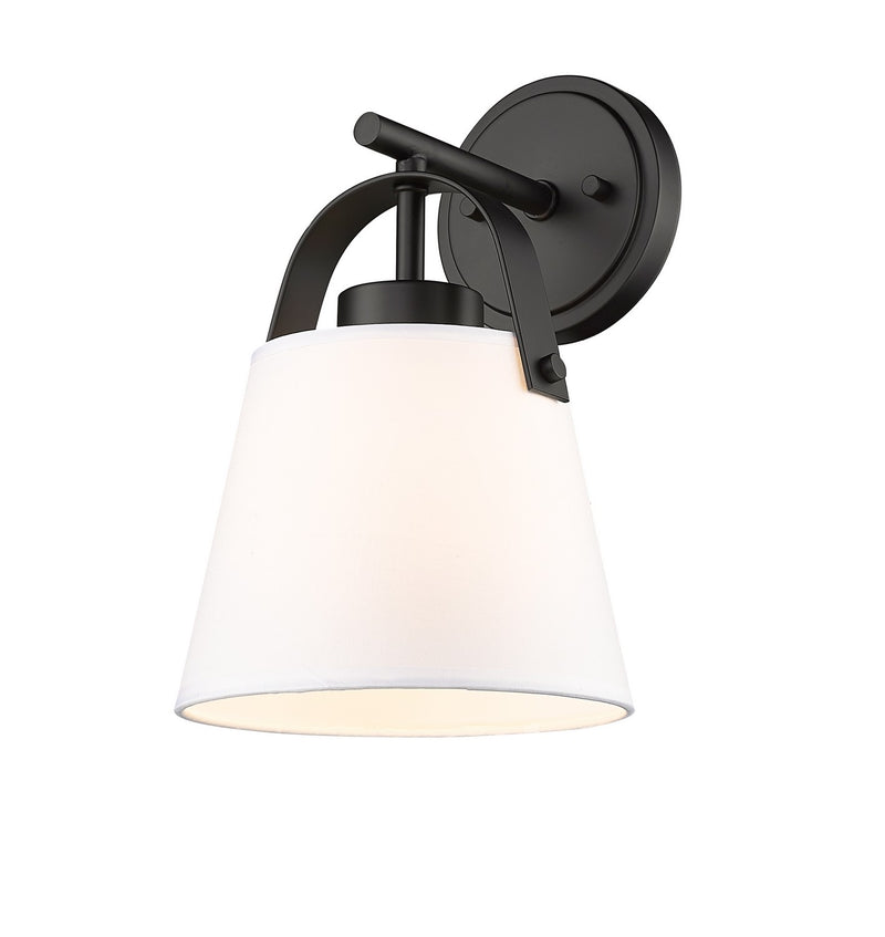 Z-Lite 743-1S-MB One Light Wall Sconce, Matte Black