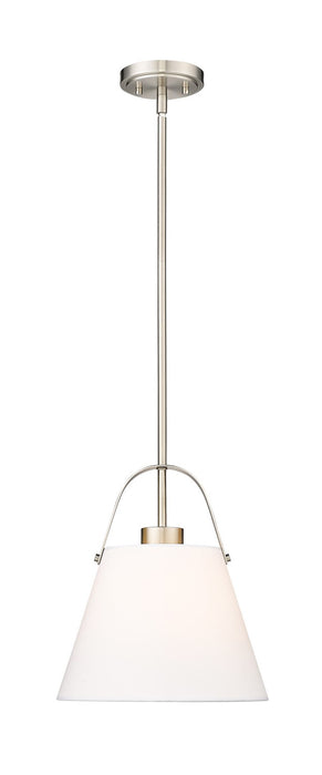 Z-Lite 743P12-BN One Light Pendant, Brushed Nickel