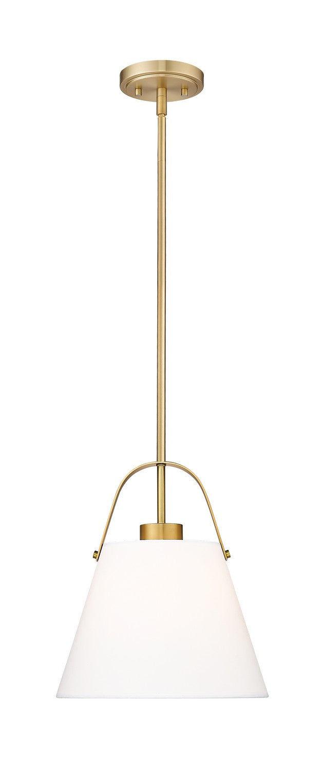 Z-Lite 743P12-HBR One Light Pendant, Heritage Brass