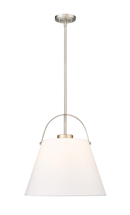 Z-Lite 743P18-BN One Light Pendant, Brushed Nickel