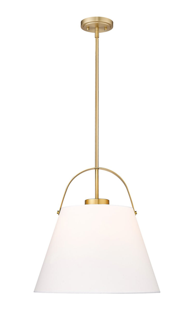 Z-Lite 743P18-HBR One Light Pendant, Heritage Brass