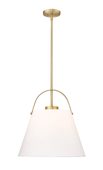 Z-Lite 743P18-HBR One Light Pendant, Heritage Brass