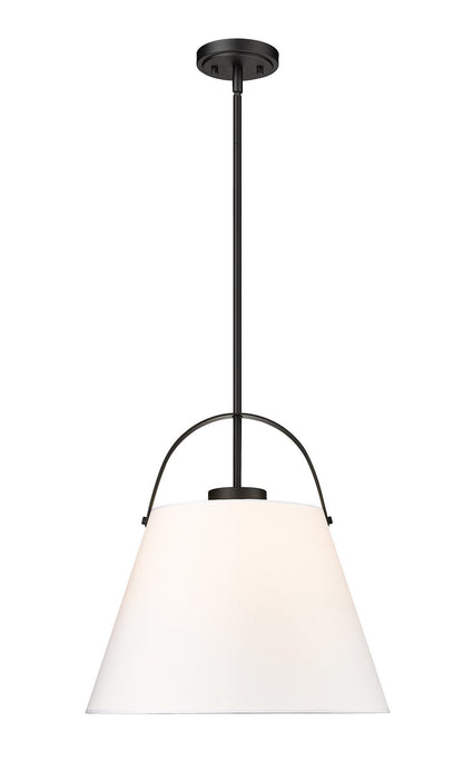 Z-Lite 743P18-MB One Light Pendant, Matte Black