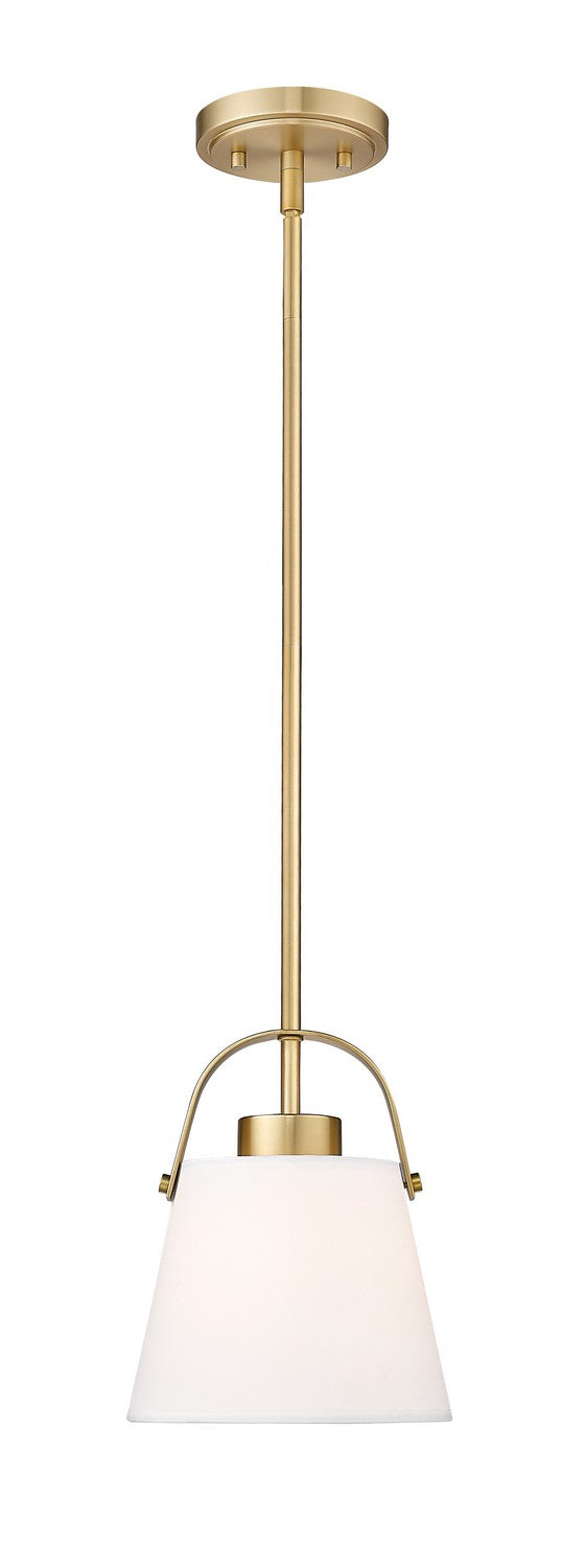 Z-Lite 743P8-HBR One Light Pendant, Heritage Brass