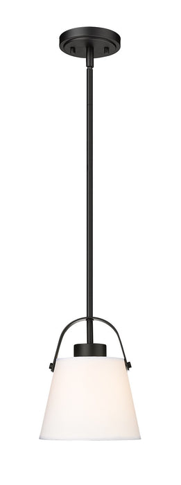 Z-Lite 743P8-MB One Light Pendant, Matte Black