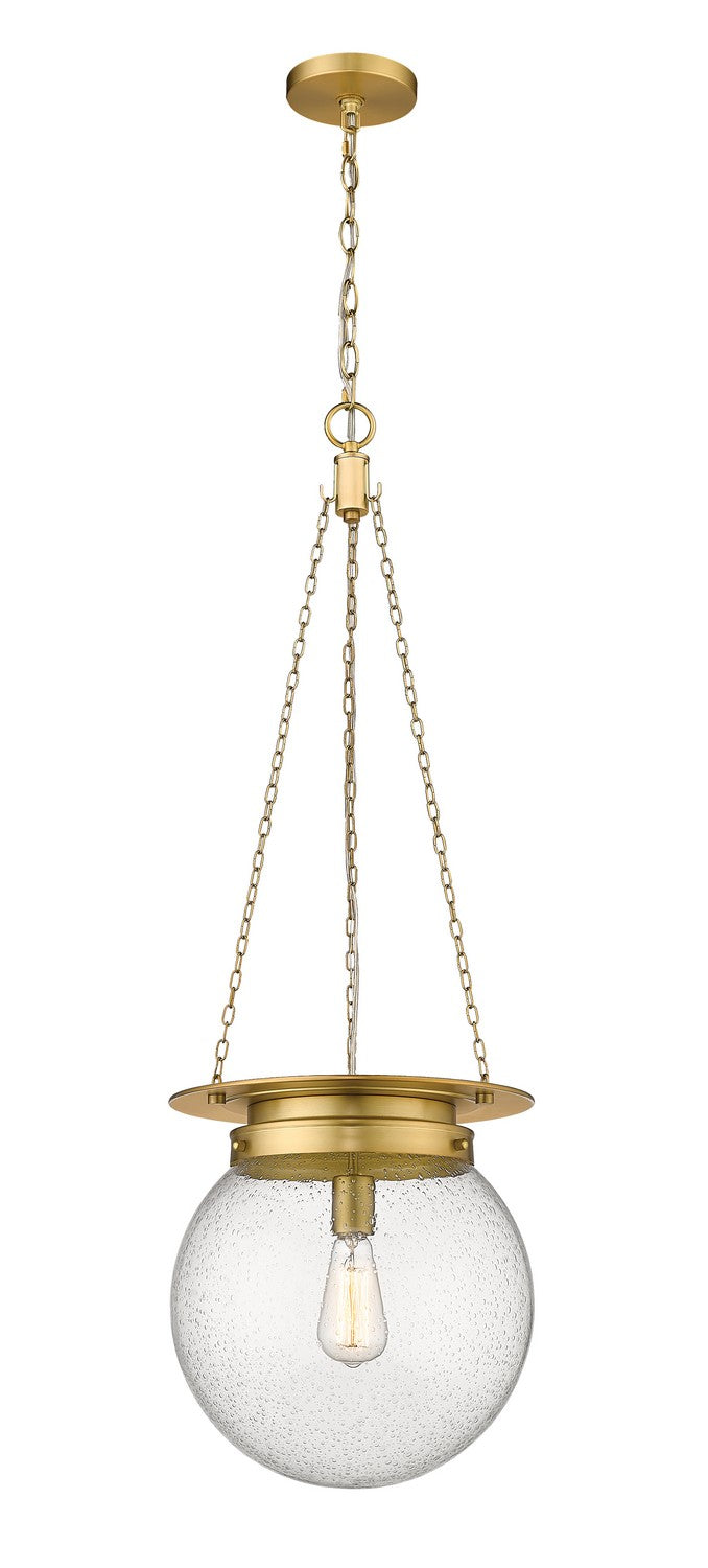 Z-Lite 7506P13-HBR One Light Pendant, Heritage Brass