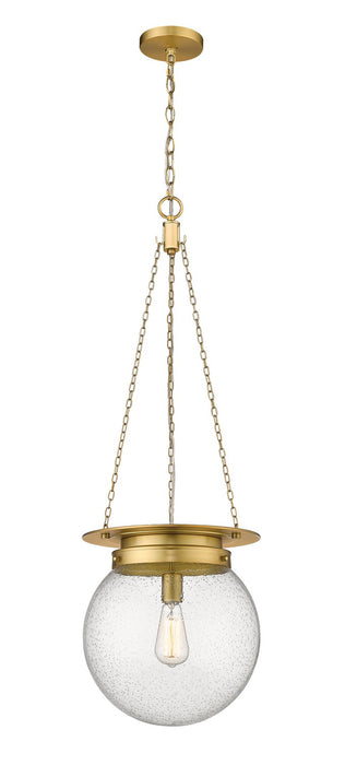 Z-Lite 7506P13-HBR One Light Pendant, Heritage Brass