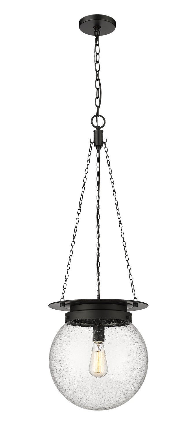 Z-Lite 7506P13-MB One Light Pendant, Matte black