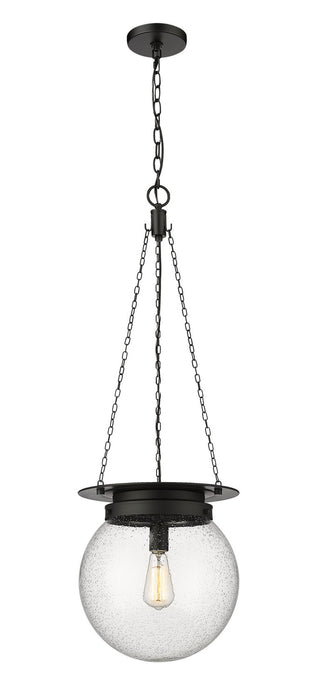Z-Lite 7506P13-MB One Light Pendant, Matte black