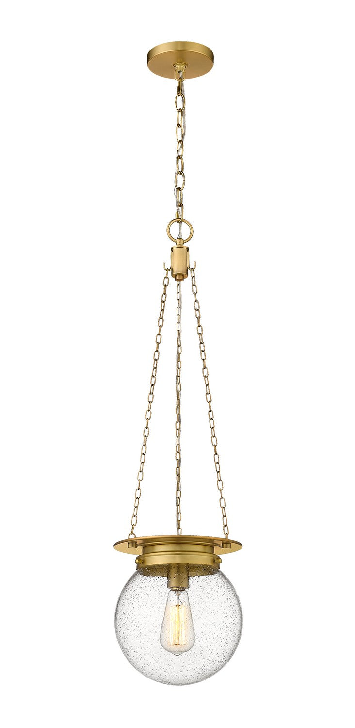 Z-Lite 7506P9-HBR One Light Pendant, Heritage Brass