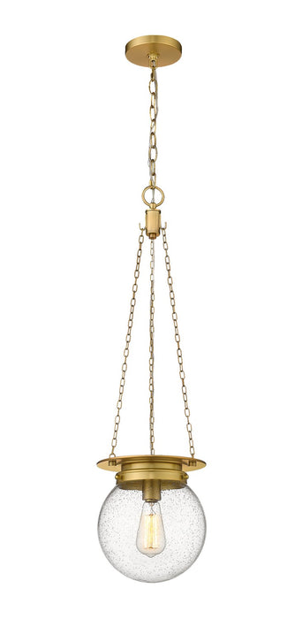 Z-Lite 7506P9-HBR One Light Pendant, Heritage Brass