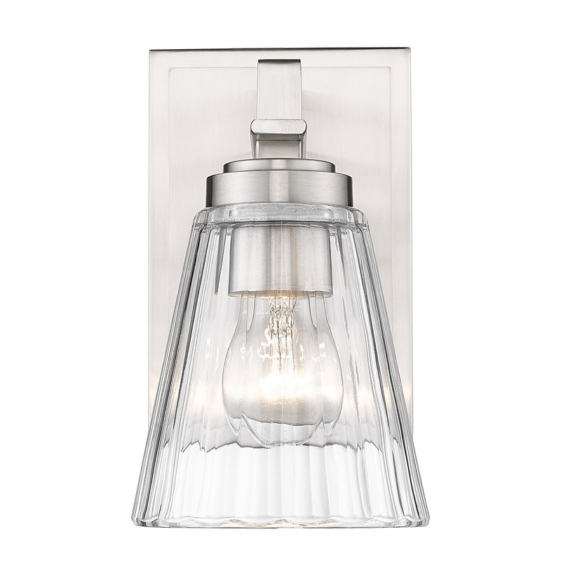 Z-Lite 823-1S-BN One Light Wall Sconce, Brushed Nickel
