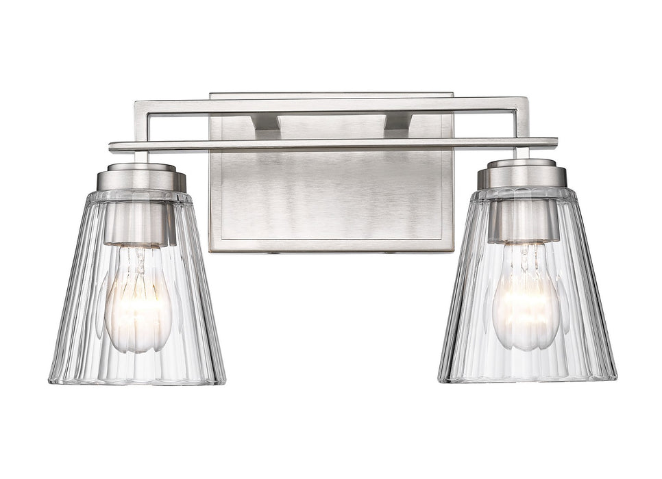 Z-Lite 823-2V-BN Two Light Vanity, Brushed Nickel