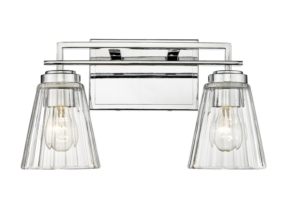 Z-Lite 823-2V-CH Two Light Vanity, Chrome