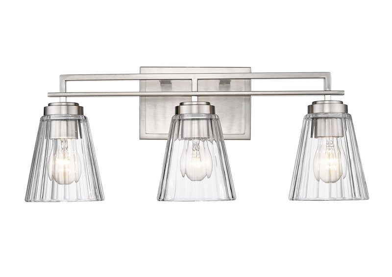 Z-Lite 823-3V-BN Three Light Vanity, Brushed Nickel