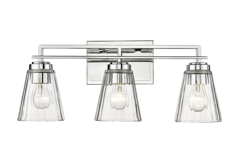 Z-Lite 823-3V-CH Three Light Vanity, Chrome