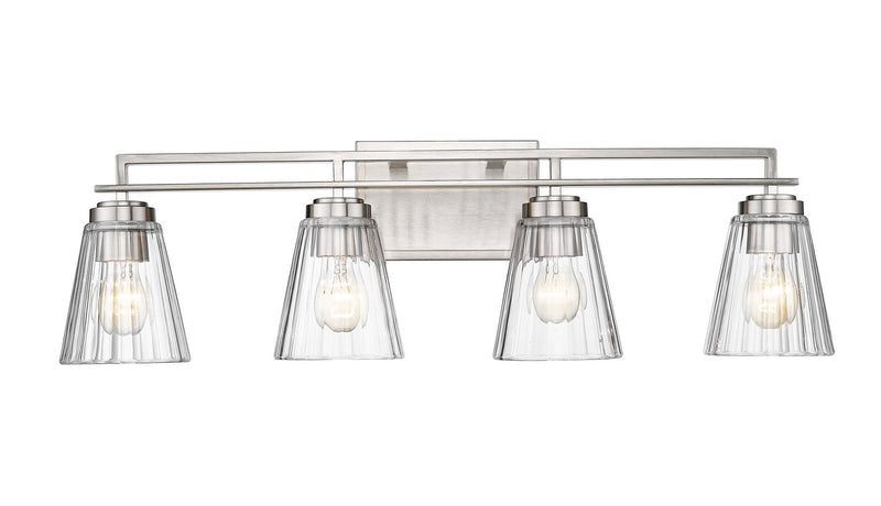 Z-Lite 823-4V-BN Four Light Vanity, Brushed Nickel