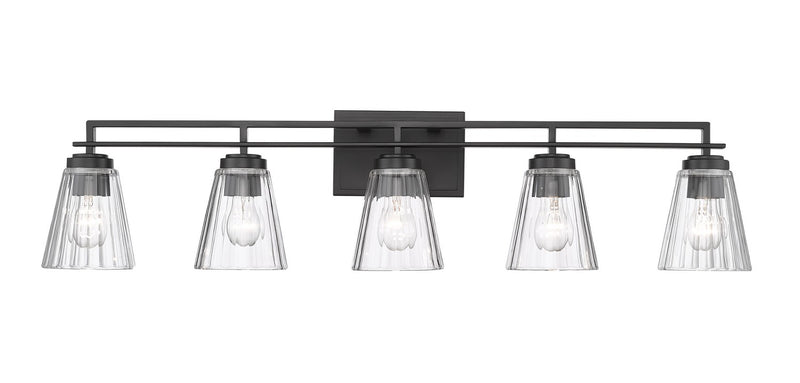 Z-Lite 823-5V-MB Five Light Vanity, Matte Black