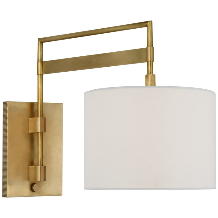Visual Comfort Signature RB 2060AB-L LED Wall Sconce, Antique Brass