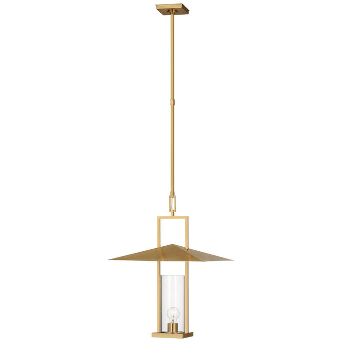 Visual Comfort Signature RB 5052AB-CG LED Lantern, Antique Brass