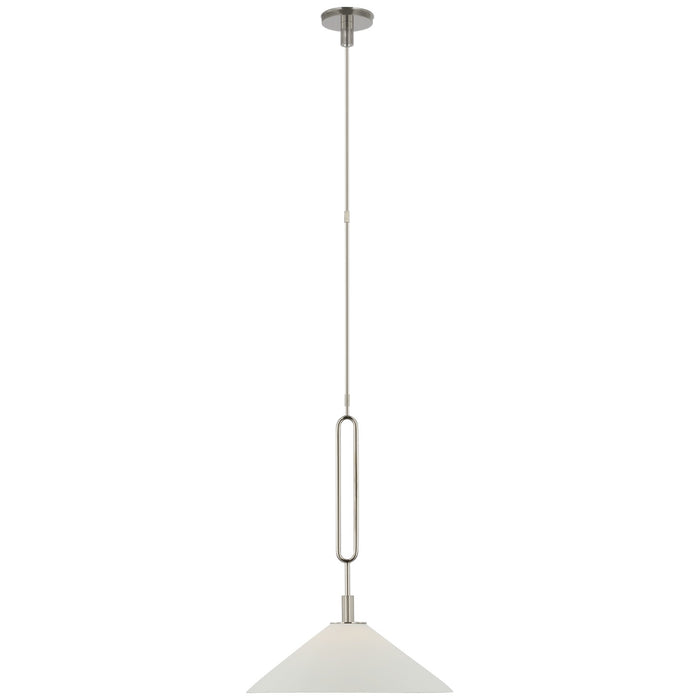 Visual Comfort Signature RB 5061PN-BSQ LED Pendant, Polished Nickel