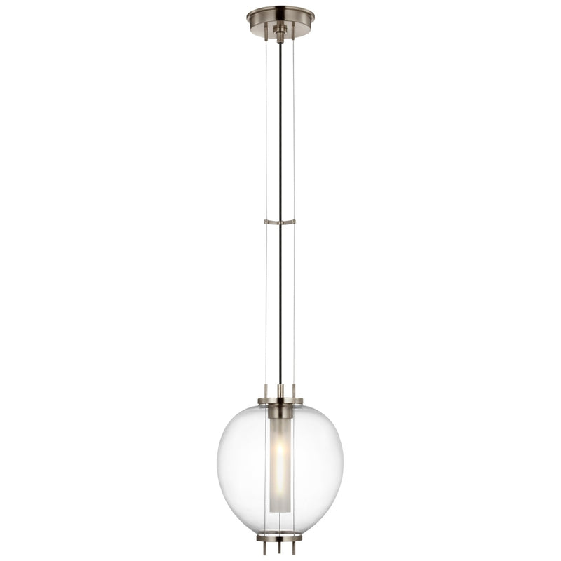 Visual Comfort Signature RB 5096AN-CG LED Pendant, Antique Nickel