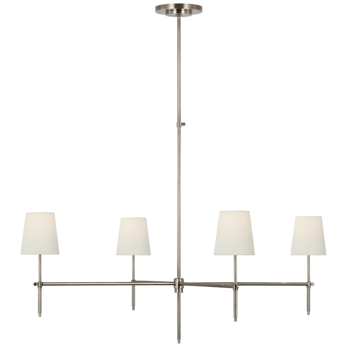 Visual Comfort Signature TOB 5195AN-L LED Chandelier, Antique Nickel