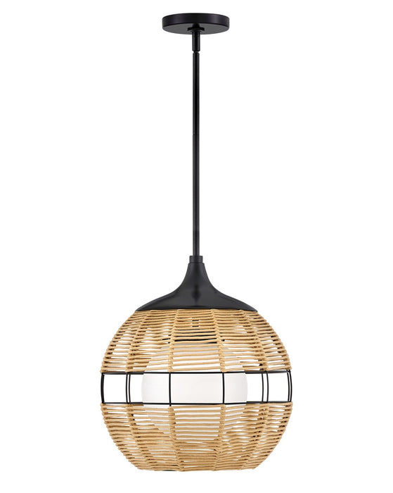 Hinkley 19677BK-NAT LED Pendant, Black