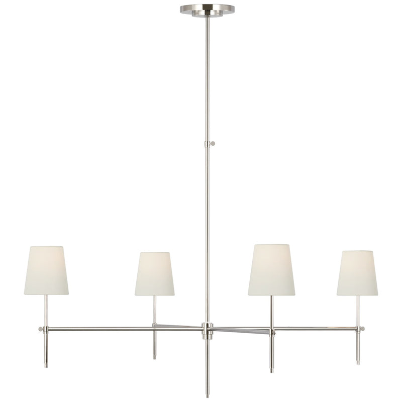 Visual Comfort Signature TOB 5195PN-L LED Chandelier, Polished Nickel