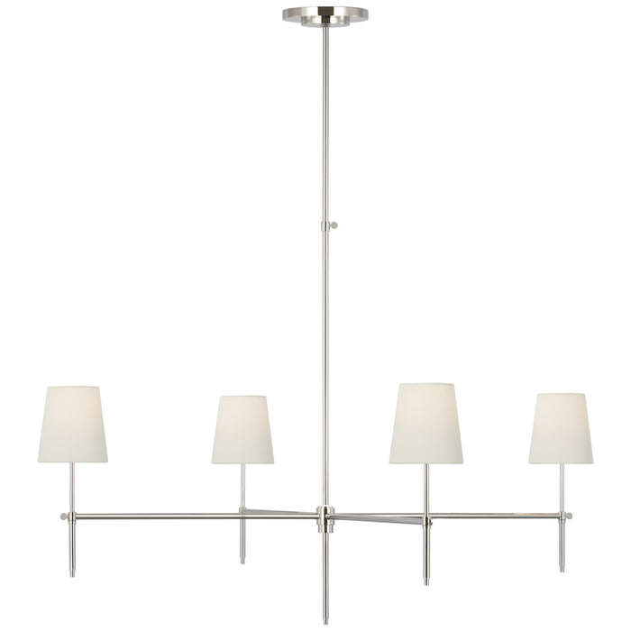 Visual Comfort Signature TOB 5195PN-L LED Chandelier, Polished Nickel