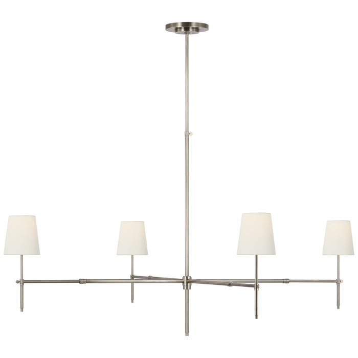 Visual Comfort Signature TOB 5196AN-L LED Chandelier, Antique Nickel