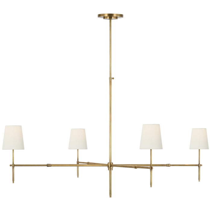 Visual Comfort Signature TOB 5196HAB-L LED Chandelier, Hand-Rubbed Antique Brass