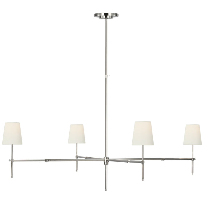 Visual Comfort Signature TOB 5196PN-L LED Chandelier, Polished Nickel