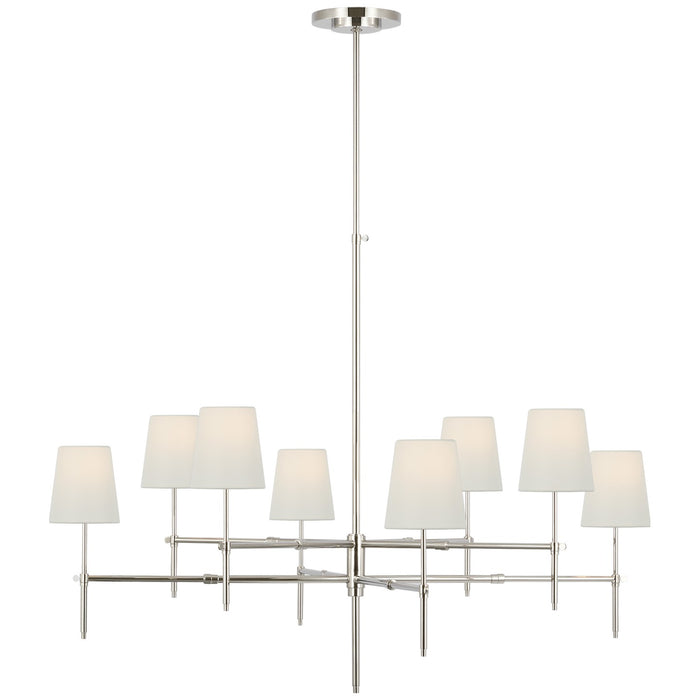 Visual Comfort Signature TOB 5197PN-L LED Chandelier, Polished Nickel