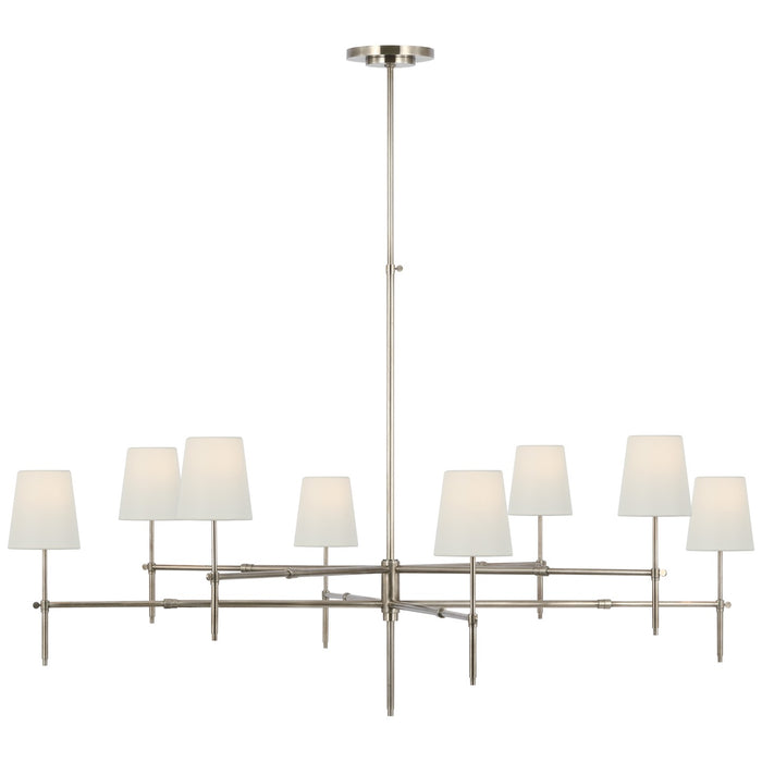 Visual Comfort Signature TOB 5198AN-L LED Chandelier, Antique Nickel