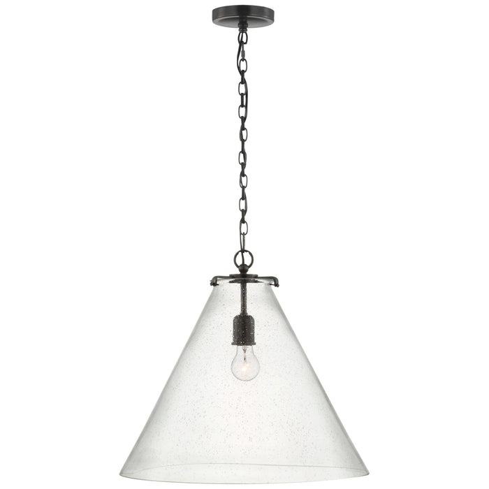 Visual Comfort Signature TOB 5227BZ/G6-SG LED Pendant, Bronze