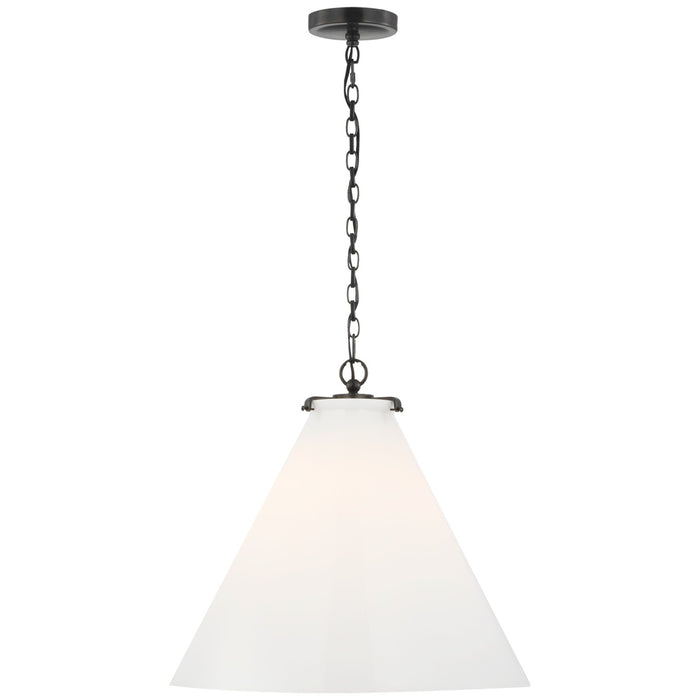 Visual Comfort Signature TOB 5227BZ/G6-WG LED Pendant, Bronze