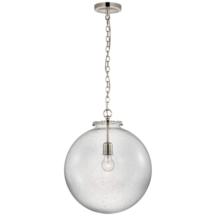 Visual Comfort Signature TOB 5227PN/G4-SG LED Pendant, Polished Nickel